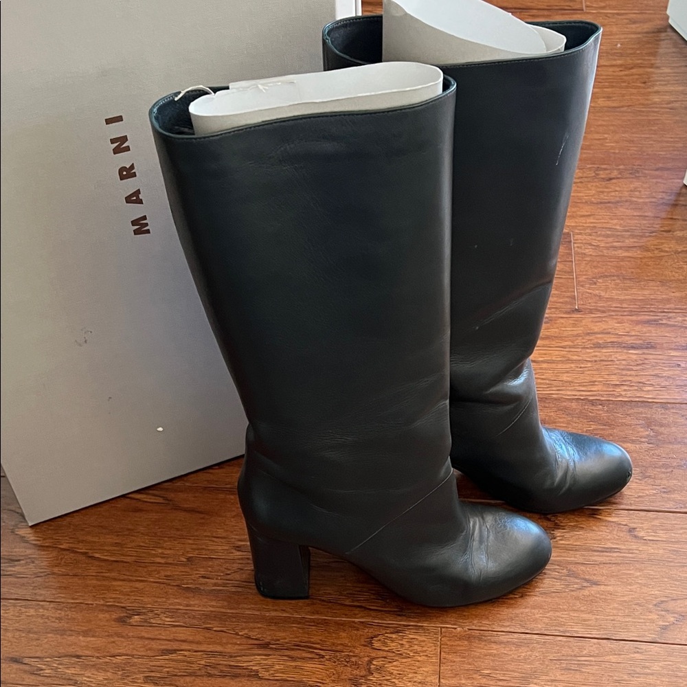 Marni Women's grey leather Boots